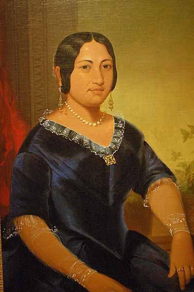 John Mix Stanley Portrait of Princess Manaiula Tehuiarii, granddaughter of King Pomare I of Tahiti, Wife of High Chief William Kealaloa Kahanui Sumner